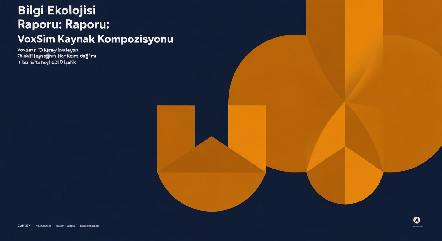 Bilgi Ekolojisi Raporu: VoxSim Kaynak Kompozisyonu