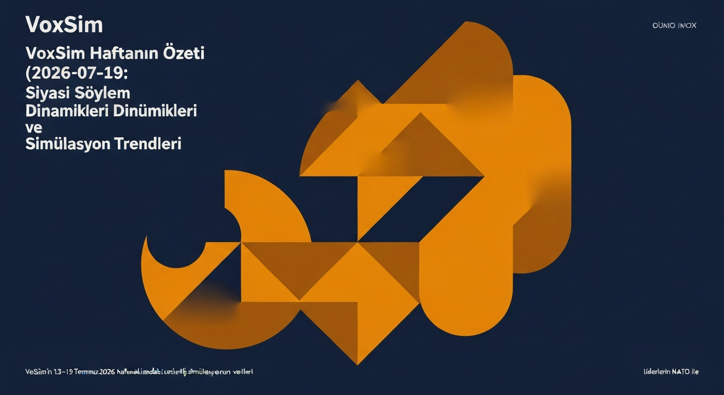 VoxSim Haftanın Özeti (2026-07-19): Siyasi Söylem Dinamikleri ve Simülasyon Trendleri