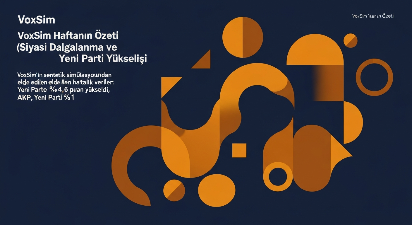 VoxSim Haftanın Özeti (2026-08-09): Siyasi Dalgalanma ve Yeni Parti Yükselişi